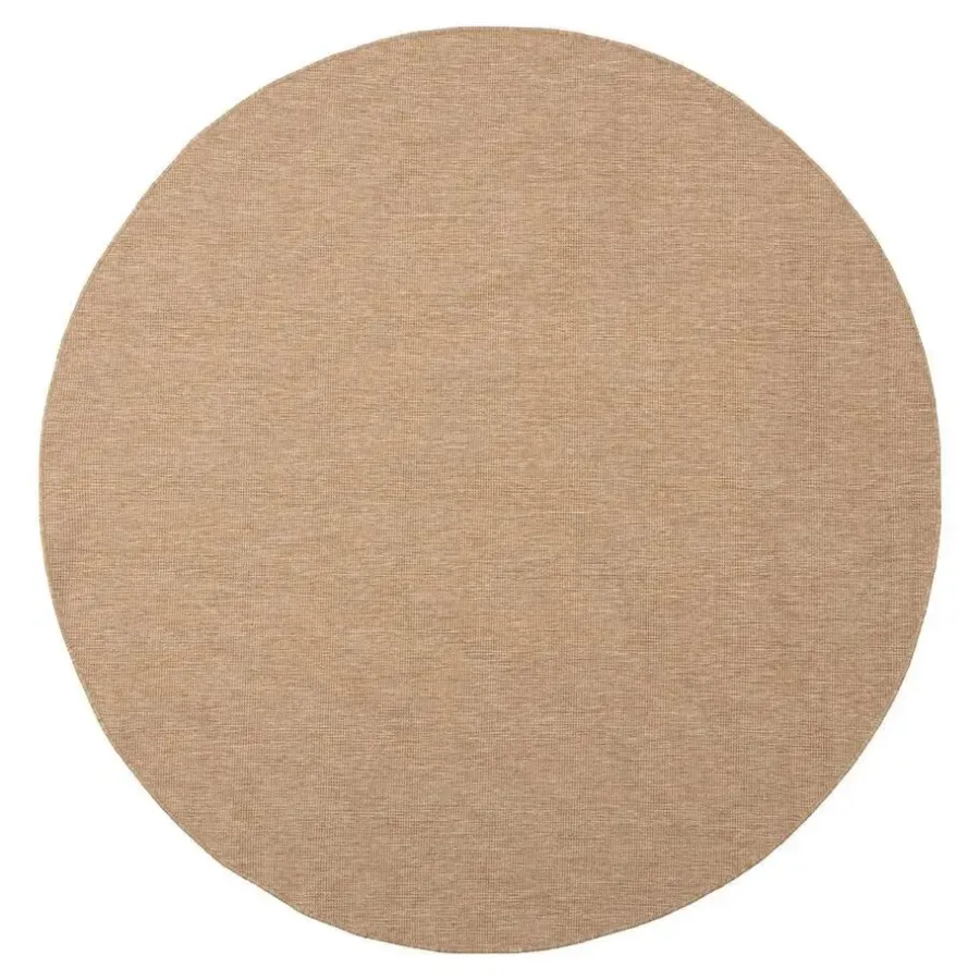 Interieur05 rond buitenkleed jute naturel uni - 240 x 240 cm