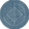 Ronde Vloerkleden|Buiten Vloerkleden-Interieur05 rond buitenkleed blauw Nova - 200 x 200 cm