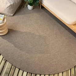 Buiten Vloerkleden|Buiten Vloerkleden-Interieur05 rond buitenkleed linnen Tone - 240 x 240 cm