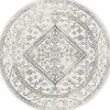 Buiten Vloerkleden|Buiten Vloerkleden-Interieur05 rond buitenkleed zwart/wit Nova - 240 x 240 cm