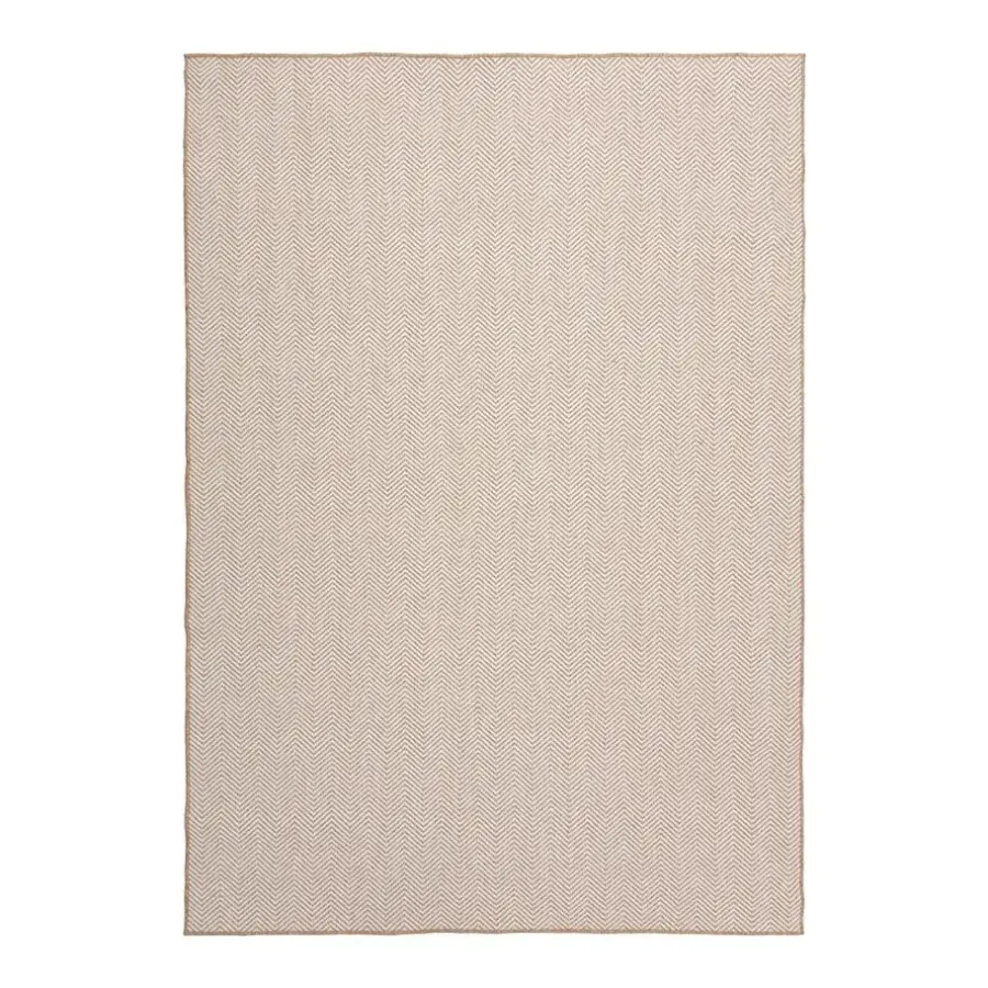 Interieur05 rond buitenkleed jute naturel zigzag - 240 x 240 cm
