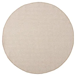 Buiten Vloerkleden|Buiten Vloerkleden-Interieur05 rond buitenkleed jute naturel zigzag - 200 x 200 cm