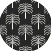 Buiten Vloerkleden|Buiten Vloerkleden-Interieur05 rond buitenkleed zwart/wit Oase - 240 x 240 cm