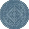 Ronde Vloerkleden|Buiten Vloerkleden-Interieur05 rond buitenkleed blauw Nova - 240 x 240 cm