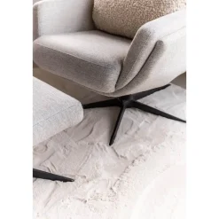 Vloerkleden|Hoogpolige Vloerkleden-Interieur05 Rond Hoogpolig Vloerkleed Lux Creme - 200 x 200 cm