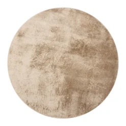 Vloerkleden|Hoogpolige Vloerkleden-Interieur05 Rond Hoogpolig vloerkleed Odelia Bruin/taupe - 160 x 160 cm
