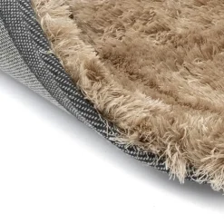 Vloerkleden|Hoogpolige Vloerkleden-Interieur05 Rond Hoogpolig vloerkleed Odelia Bruin/taupe - 160 x 160 cm