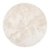 Hoogpolige Vloerkleden|Ronde Vloerkleden-Interieur05 Rond Hoogpolig vloerkleed Odelia beige/wit - 240 x 240 cm