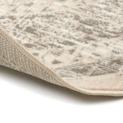 Ronde Vloerkleden-Interieur05 rond vintage Aila vloerkleed zand/beige - 120 x 120 cm