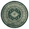 Vloerkleden|Laagpolige Vloerkleden-Interieur05 rond vintage vloerkleed Aila groen - 240 x 240 cm