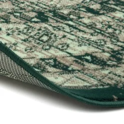 Vloerkleden|Laagpolige Vloerkleden-Interieur05 rond vintage vloerkleed Aila groen - 240 x 240 cm