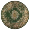 Vloerkleden|Laagpolige Vloerkleden-Interieur05 rond vloerkleed Keshan groen - 160 x 160 cm