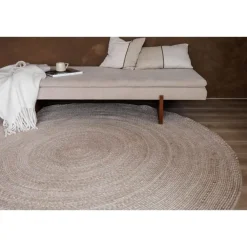 Interieur05 rond vloerkleed Gapo beige - 150 x 150 cm