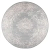 Interieur05 rond vloerkleed Keshan grijs - 160 x 160 cm