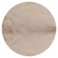 Interieur05 rond vloerkleed Lux beige/taupe - 160 x 160 cm