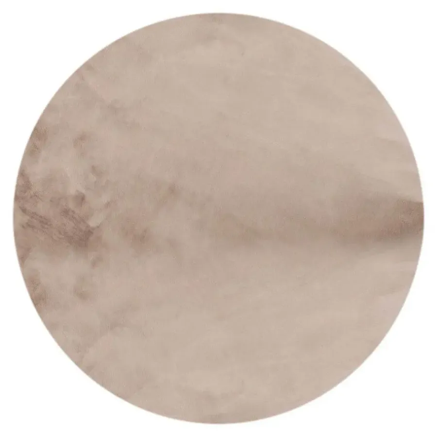 Interieur05 rond vloerkleed Lux beige/taupe - 160 x 160 cm