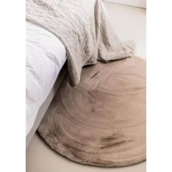Interieur05 rond vloerkleed Lux beige/taupe - 160 x 160 cm