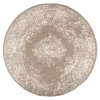 Ronde Vloerkleden-Interieur05 rond vloerkleed Keshan taupe/bruin - 160 x 160 cm