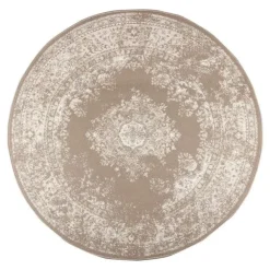 Ronde Vloerkleden-Interieur05 rond vloerkleed Keshan taupe/bruin - 160 x 160 cm