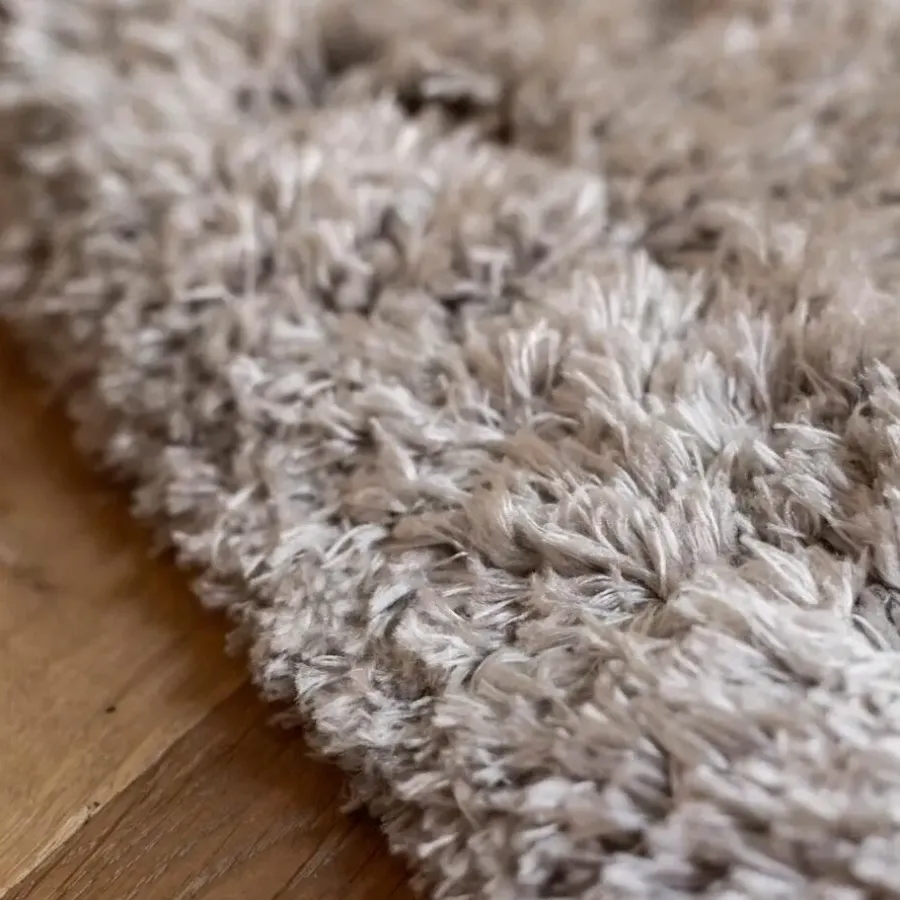 Hoogpolige Vloerkleden|Ronde Vloerkleden-Interieur05 rond vloerkleed Fender wit/creme - 240 x 240 cm