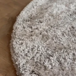 Hoogpolige Vloerkleden|Ronde Vloerkleden-Interieur05 rond vloerkleed Fender wit/creme - 240 x 240 cm