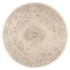 Vloerkleden|Laagpolige Vloerkleden-Interieur05 rond vloerkleed Keshan zand/beige - 160 x 160 cm