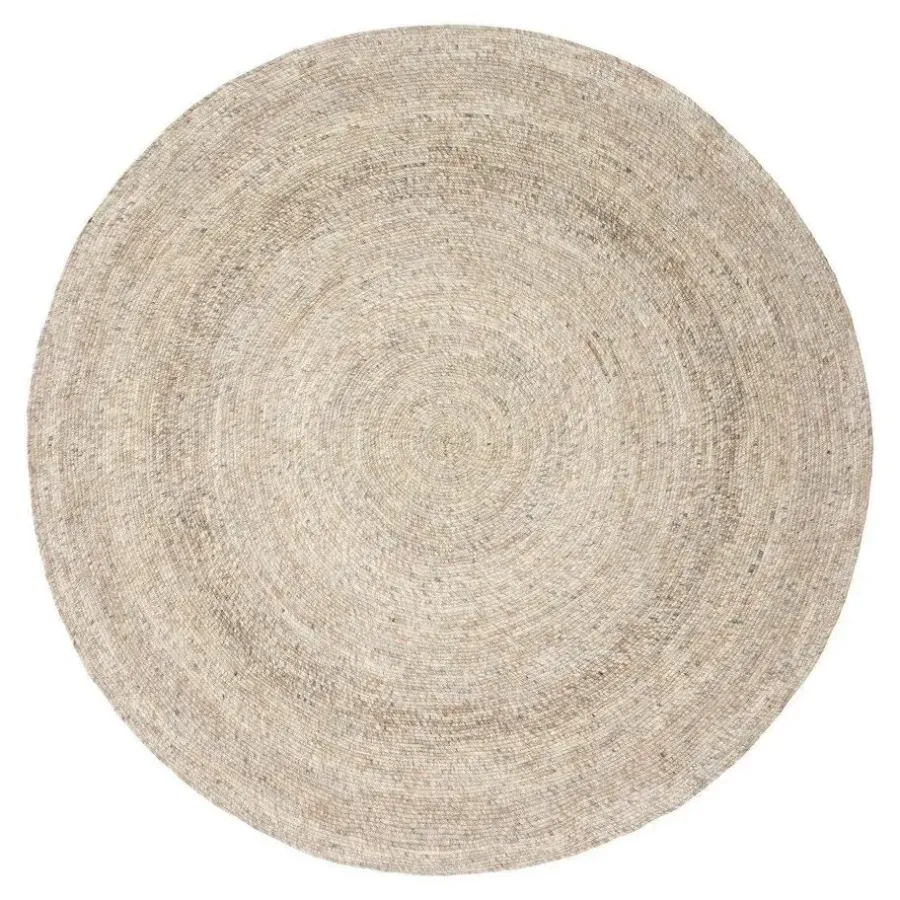 Vloerkleden|Laagpolige Vloerkleden-Interieur05 rond vloerkleed Gapo grijs/bruin - 150 x 150 cm
