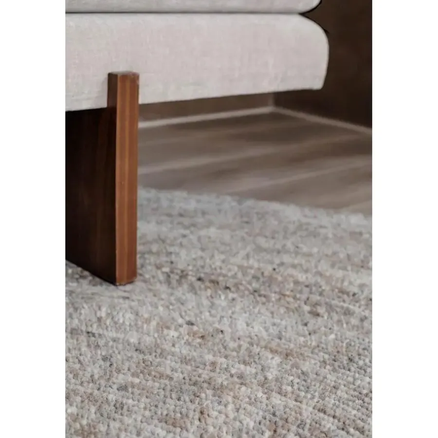Vloerkleden|Laagpolige Vloerkleden-Interieur05 rond vloerkleed Gapo grijs/bruin - 150 x 150 cm
