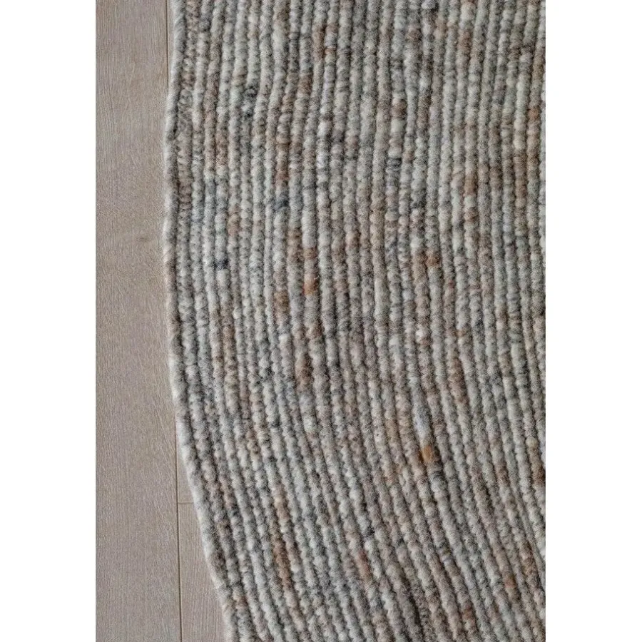 Vloerkleden|Laagpolige Vloerkleden-Interieur05 rond vloerkleed Gapo grijs/bruin - 150 x 150 cm