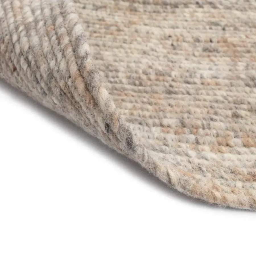 Vloerkleden|Laagpolige Vloerkleden-Interieur05 rond vloerkleed Gapo grijs/bruin - 150 x 150 cm
