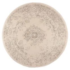 Ronde Vloerkleden|Laagpolige Vloerkleden-Interieur05 rond vloerkleed Keshan zand/beige - 240 x 240 cm