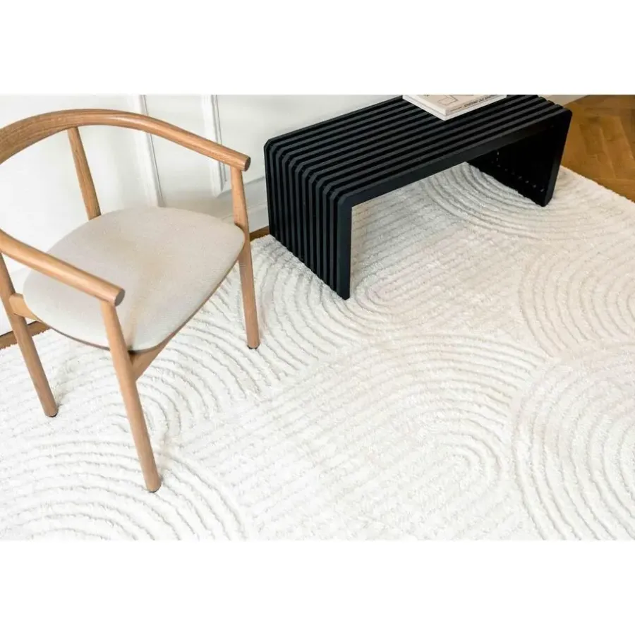 Vloerkleden|Laagpolige Vloerkleden-Interieur05 Scandinavisch Vloerkleed Oskar Creme/Wit - 330 x 240 cm