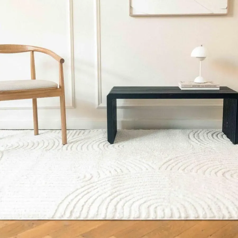 Vloerkleden|Laagpolige Vloerkleden-Interieur05 Scandinavisch Vloerkleed Oskar Creme/Wit - 330 x 240 cm