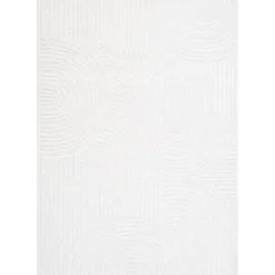 Laagpolige Vloerkleden-Interieur05 Scandinavisch Vloerkleed Oskar Creme/Wit - 235 x 160 cm