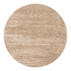 Hoogpolige Vloerkleden|Ronde Vloerkleden-Interieur05 tapis rond Fender beige - 240 x 240 cm