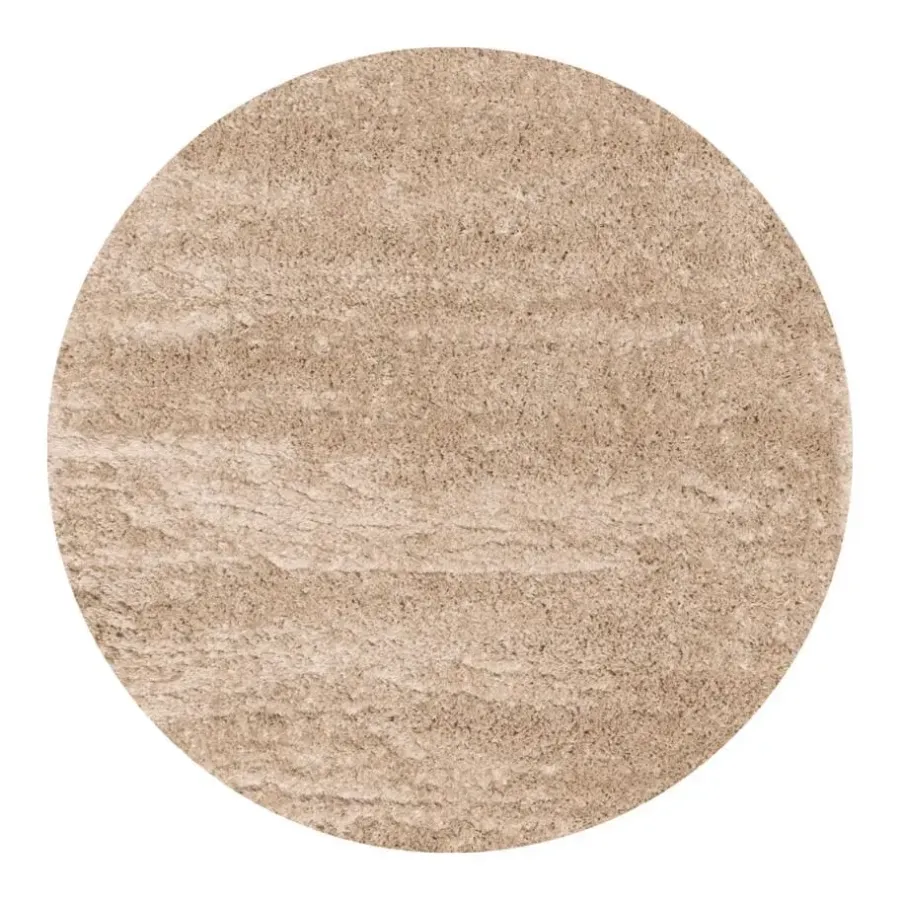 Hoogpolige Vloerkleden|Ronde Vloerkleden-Interieur05 tapis rond Fender beige - 240 x 240 cm