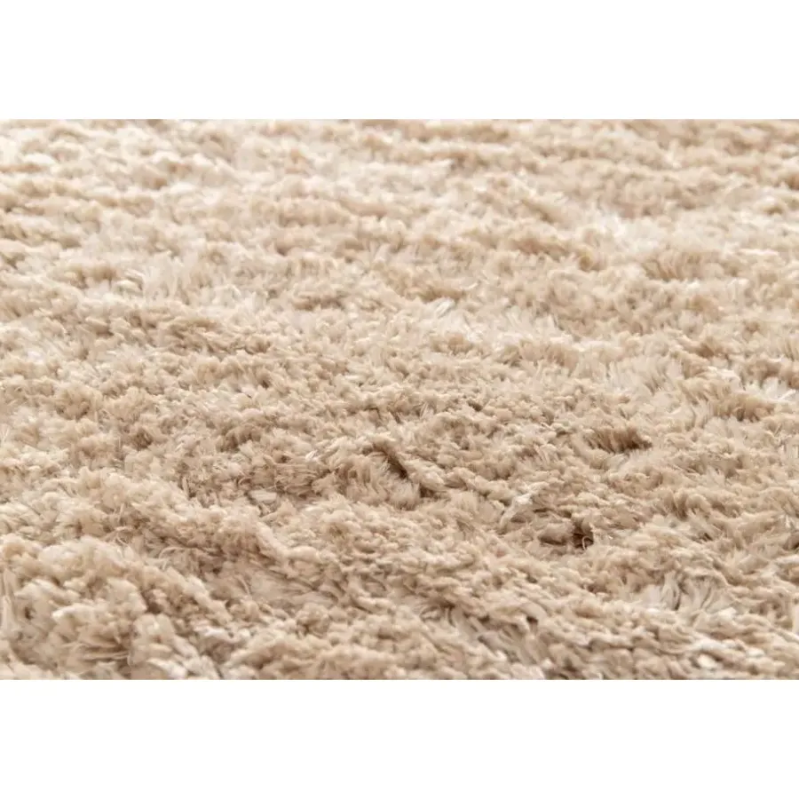 Hoogpolige Vloerkleden|Ronde Vloerkleden-Interieur05 tapis rond Fender beige - 240 x 240 cm