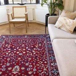 Interieur05 vintage Vloerkleed Nazly Rood/Blauw - 280 x 190 cm