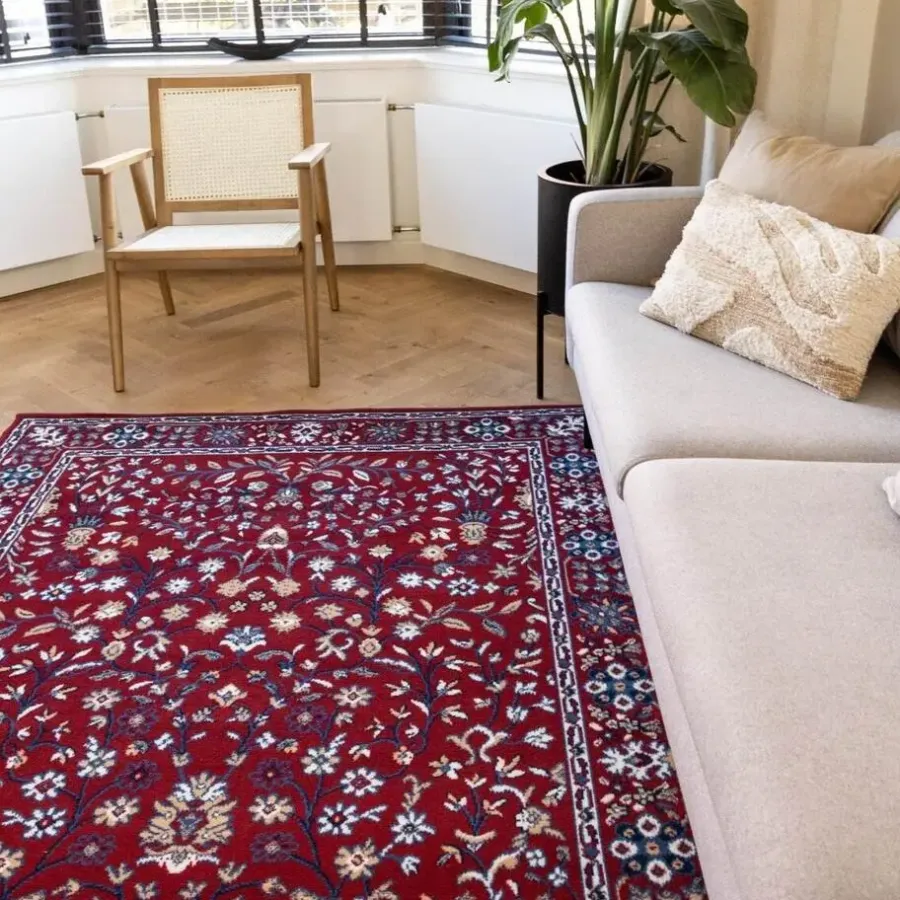 Interieur05 vintage Vloerkleed Nazly Rood/Blauw - 280 x 190 cm