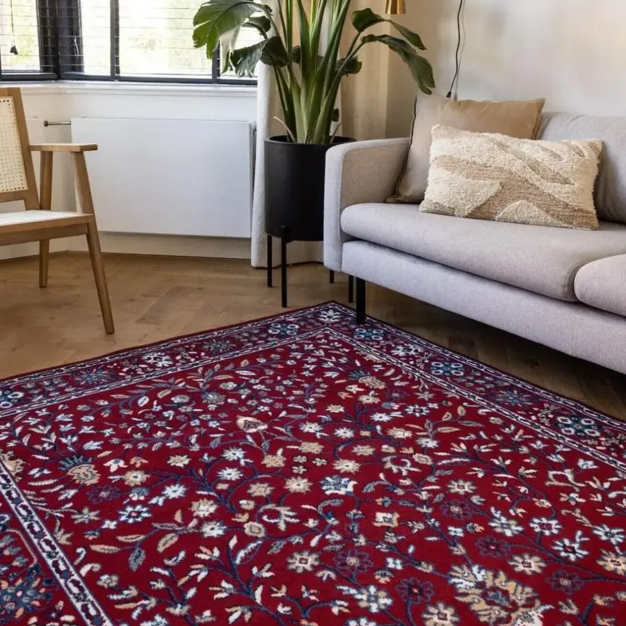 Interieur05 vintage Vloerkleed Nazly Rood/Blauw - 280 x 190 cm