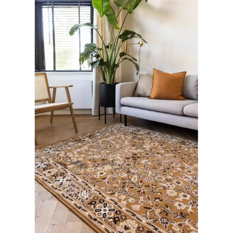 Laagpolige Vloerkleden-Interieur05 vintage Vloerkleed Nazly Geel - 280 x 190 cm