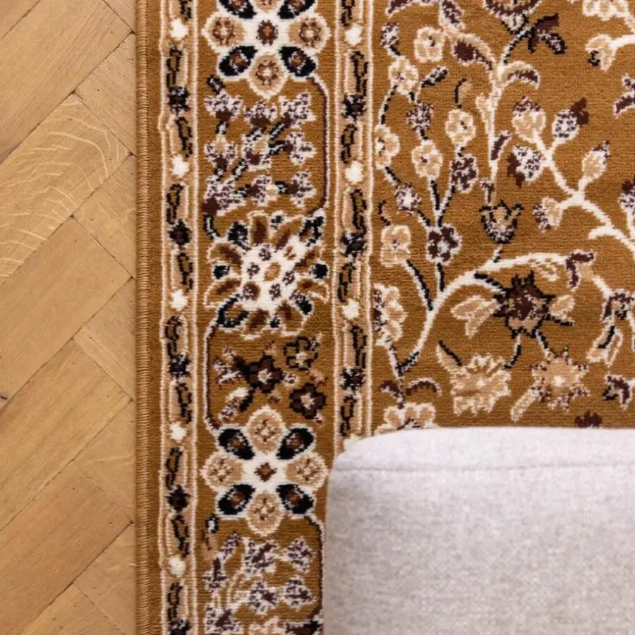 Laagpolige Vloerkleden-Interieur05 vintage Vloerkleed Nazly Geel - 280 x 190 cm