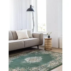 Laagpolige Vloerkleden-Interieur05 Vintage Vloerkleed Keshan groen - 150 x 80 cm