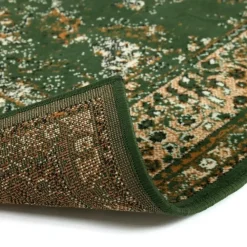 Laagpolige Vloerkleden-Interieur05 Vintage Vloerkleed Keshan groen - 150 x 80 cm