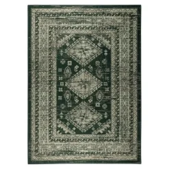 Vloerkleden|Laagpolige Vloerkleden-Interieur05 Vintage Vloerkleed Aila Groen - 280 x 190 cm