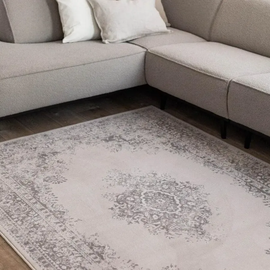 Vloerkleden|Laagpolige Vloerkleden-Interieur05 Vintage Vloerkleed Keshan Zand/Beige - 330 x 240 cm