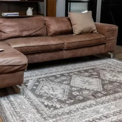Vloerkleden|Laagpolige Vloerkleden-Interieur05 Vintage Vloerkleed Aila Taupe - 230 x 160 cm