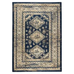 Vloerkleden|Laagpolige Vloerkleden-Interieur05 Vintage Vloerkleed Aila Blauw - 230 x 160 cm