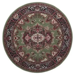 Vloerkleden|Laagpolige Vloerkleden-Interieur05 Vloerkleed Nain - Groen - 235 cm - (XL)