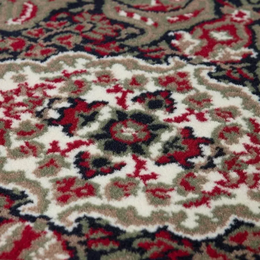 Laagpolige Vloerkleden|Ronde Vloerkleden-Interieur05 Vloerkleed Nain - Groen - 200 Ø - (L)